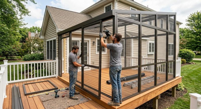 Deck Enclosure Installation in Boulder, CO