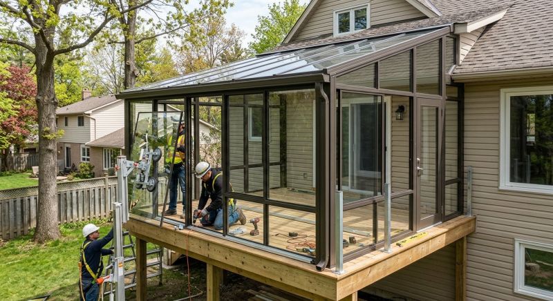 Deck Enclosure Installation in Austin, TX
