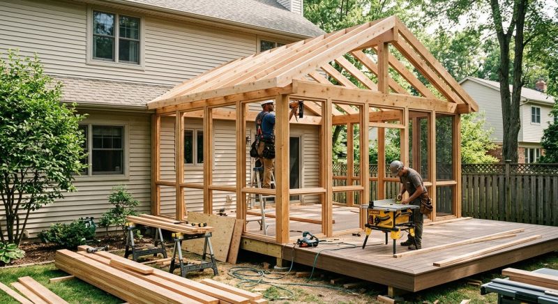 Enclosed Deck Installation in Asheville, NC