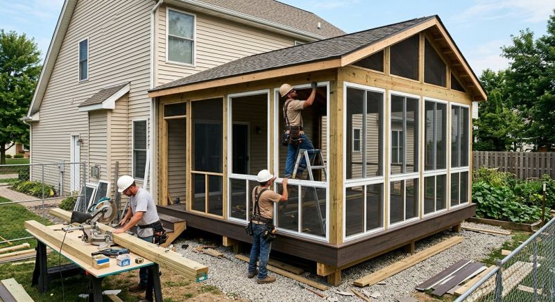 Enclosed Deck Installation in Asheville, NC
