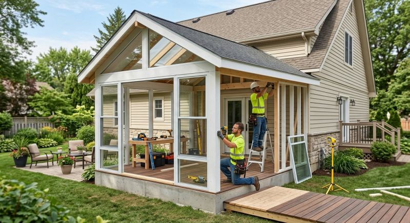 Enclosed Porch Construction in Austin, TX