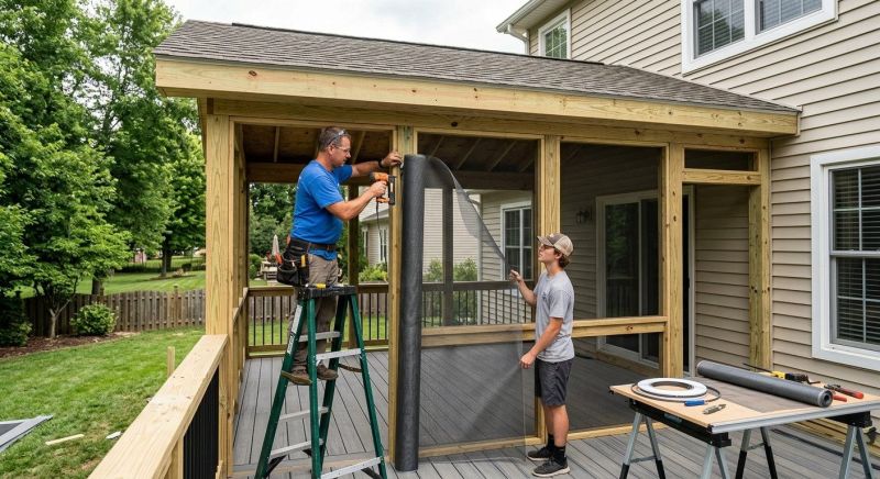 Enclosed Porch Construction in Austin, TX