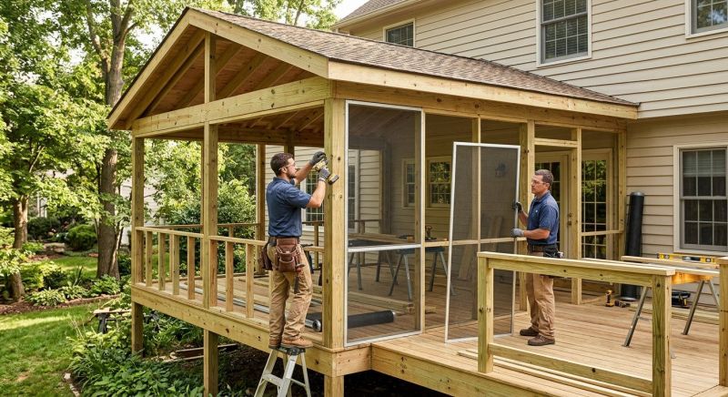 Enclosed Porch Installation in Charlotte, NC