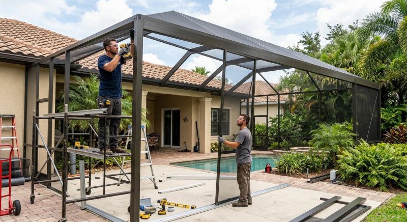 Lanai Enclosure Installation in Asheville, NC