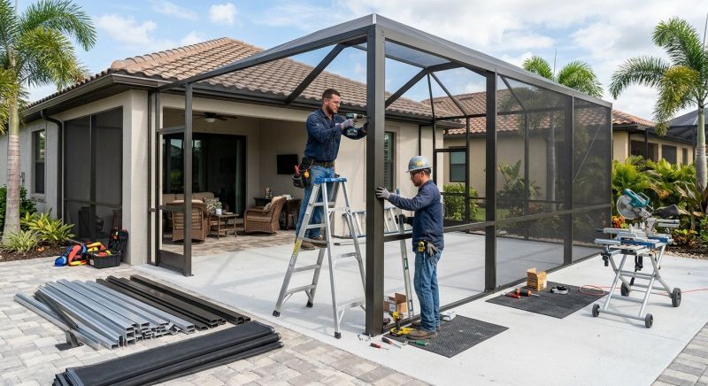 Lanai Enclosure Installation in Dallas, TX
